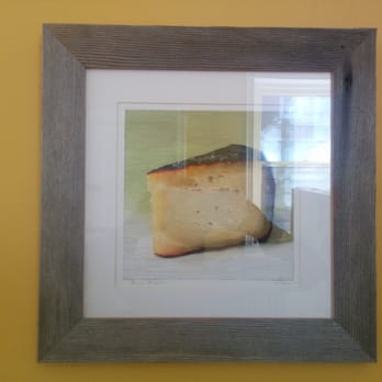 Flying Pig Picture Frames - Custom frame for Mike Geno cheese portrait print crafted from salvaged Lancaster barn wood by Flying Pig Picture Frames. - Framing Near Me - Philadelphia, Pennsylvania