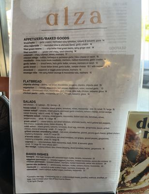 Menu photo 8 Alza Osteria Brea, CA Menu photo 8 Alza Osteria Brea, CA