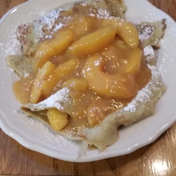 The Oak Table Cafe - Peach crepes - Breakfast & Brunch Near Me - Sequim, Washington