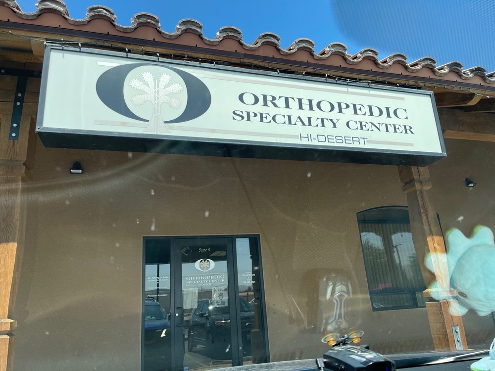 ORTHOPEDIC SPECIALTY CLINIC Updated September 2024 57402 29 Palms