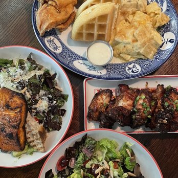 MoCo's Founding Farmers - Garlic Black Pepper Wings , Farmers Salad, Chicken & Waffles - New American Near Me - Potomac, Maryland MoCo's Founding Farmers - Garlic Black Pepper Wings , Farmers Salad, Chicken & Waffles - New American Near Me - Potomac, Maryland