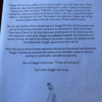 Maggie’s - Menu - New American Near Me - South Lake Tahoe, California Maggie’s - Menu - New American Near Me - South Lake Tahoe, California