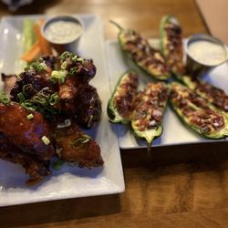Pickett’s Village Bar - Wings, jalapeño poppers