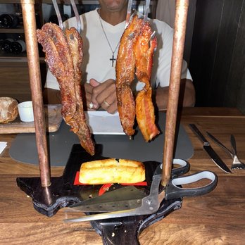 Double Cut - Hanging bacon with cornbread - Steakhouses Near Me - Round Rock, Texas