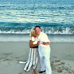 Lobos Del Mar - wearing the dress from LOBOS DEL MAR on the beach in Cabo!!!