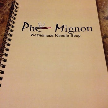 Pho Mignon - Menu front - Vietnamese Near Me - Kirkland, Washington Pho Mignon - Menu front - Vietnamese Near Me - Kirkland, Washington