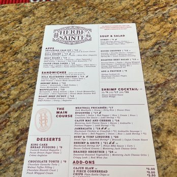 Herbe Sainte - Food menu - Cajun/Creole Near Me - Omaha, Nebraska Herbe Sainte - Food menu - Cajun/Creole Near Me - Omaha, Nebraska