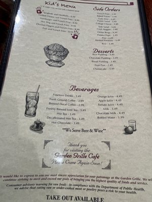Menu photo 8 Garden Grille Cafe Tampa, FL Menu photo 8 Garden Grille Cafe Tampa, FL