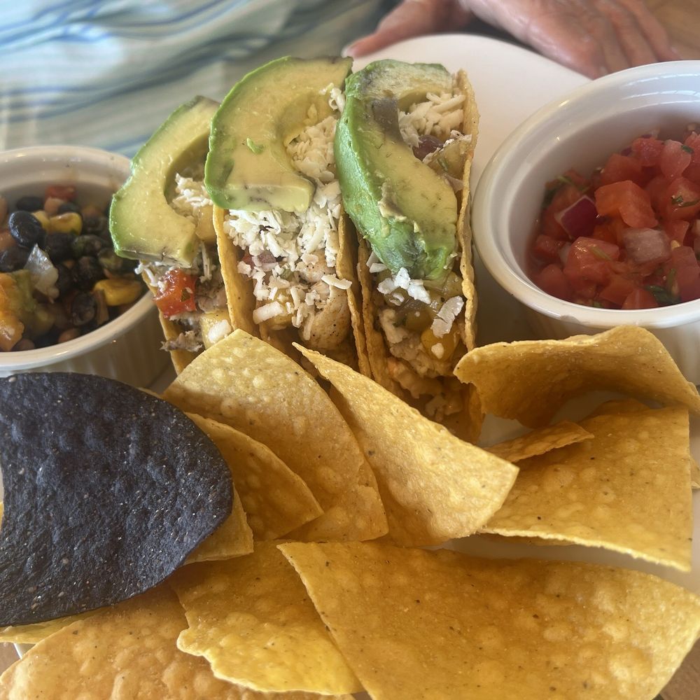 Rusty Hooks Dockside Grill - flounder tacos - Seafood Near Me - Southport, North Carolina