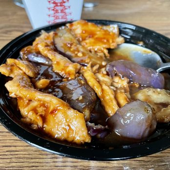 First Wok Chinese Restaurant - Take-out Chicken with Eggplant Garlic Sauce - Chinese Near Me - West Windsor, New Jersey