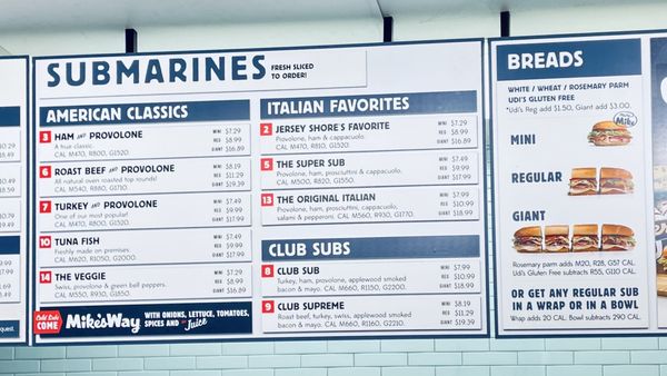 Menu photo 3 Jersey Mike's Subs Fishkill, NY