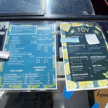 Tōv - Menu - Coffee & Tea Near Me - Portland, Oregon