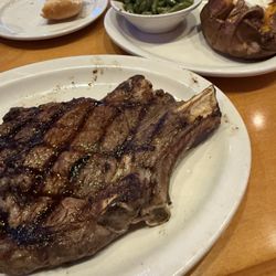 30 oz. bone-in ribeye - cooked medium - perfect!