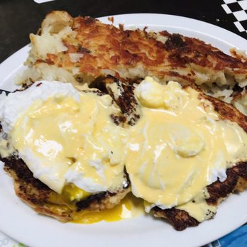 Sax's Joint - Crab cake Benedict - Breakfast & Brunch Near Me - Petaluma, California