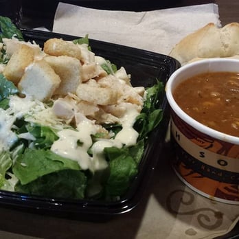 Zeats - Try Two Combo: half-order Chicken Caesar Salad, side of White Chicken Chili w/ sourdough bread - Salad Near Me - Virginia Beach, Virginia Zeats - Try Two Combo: half-order Chicken Caesar Salad, side of White Chicken Chili w/ sourdough bread - Salad Near Me - Virginia Beach, Virginia