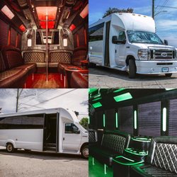 Varsity Limousine - Brand new 22 passenger party bus with dance pole and ALL the other amenities you could want.