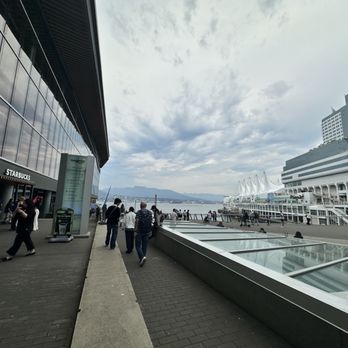 Starbucks - panoramic view of coal harbour, with canada place, cruise ships, float planes, and the north shore mountains - Coffee & Tea Near Me - Vancouver, British Columbia Starbucks - panoramic view of coal harbour, with canada place, cruise ships, float planes, and the north shore mountains - Coffee & Tea Near Me - Vancouver, British Columbia