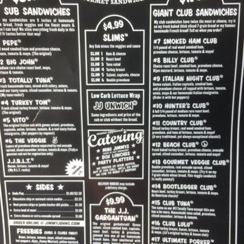 Jimmy John's - the menu for jimmy john's - Sandwiches Near Me - Fort Lewis, Washington Jimmy John's - the menu for jimmy john's - Sandwiches Near Me - Fort Lewis, Washington
