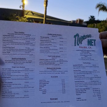 Neptune's Net - Menu - Seafood Near Me - Malibu, California Neptune's Net - Menu - Seafood Near Me - Malibu, California