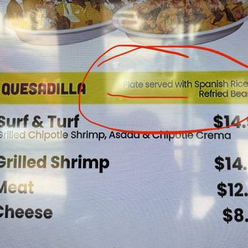 BAJA Cali Fish & Tacos - Misleading menu - Seafood Near Me - Pasadena, California BAJA Cali Fish & Tacos - Misleading menu - Seafood Near Me - Pasadena, California