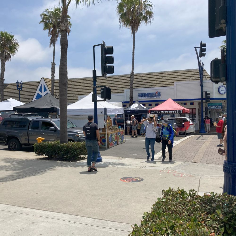 Oceanside Farmer's Market - entrance to farmers market from Pier View Way and N Coast Highway - Farmers Market Near Me - Oceanside, California