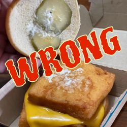 McDonald's - McDonald's FILET-O-FISH  you can clearly see there was not extra sauce on that fillet to the well-trained you can see it wasn't fresh
