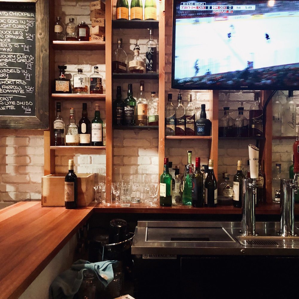 Block Kitchen + Bar - bar area - Sandwiches Near Me - Banff, Alberta Block Kitchen + Bar - bar area - Sandwiches Near Me - Banff, Alberta