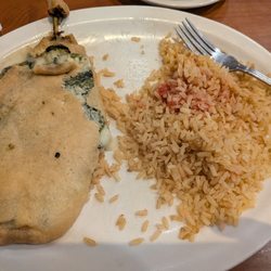 La Hacienda - Chili Relano and Mexican rice