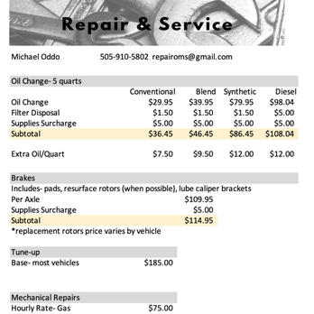Oddo's Auto Repair and Service - Auto Repair Near Me - Albuquerque, New Mexico Oddo's Auto Repair and Service - Auto Repair Near Me - Albuquerque, New Mexico