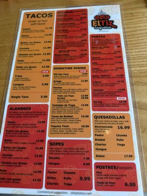 Menu photo 1 El Tizoncito Dallas, TX Menu photo 1 El Tizoncito Dallas, TX