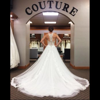Elaine's Wedding and Event Center - Gorgeous gown modeled by one of our stylists in our store. - Bridal Near Me - Appleton, Wisconsin