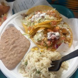 Fish taco combo plate Fish taco combo plate