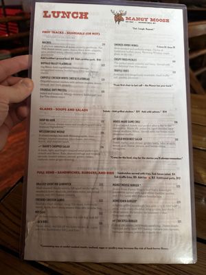 Menu photo 1 Mangy Moose Teton Village, WY