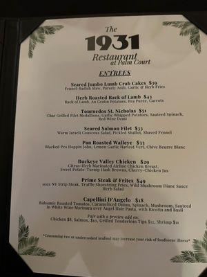 Menu photo 1 The 1931 Cincinnati, OH