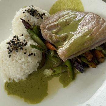The Plantation House - Catch Of The Day - Ahi Tuna with Furikake Rice - Hawaiian Near Me - Lahaina, Hawaii The Plantation House - Catch Of The Day - Ahi Tuna with Furikake Rice - Hawaiian Near Me - Lahaina, Hawaii