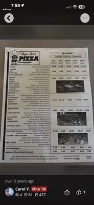 Menu photo 1 Papa Pete's Pizza Castle Rock, WA