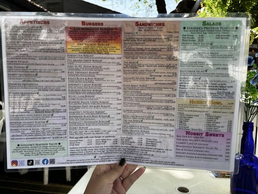 Menu photo 6 Hobbit Cafe Houston, TX