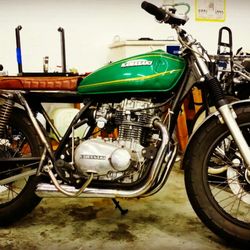 Gaston Motorcycle Werks - Custom scrambler build on this 1978 KZ400.