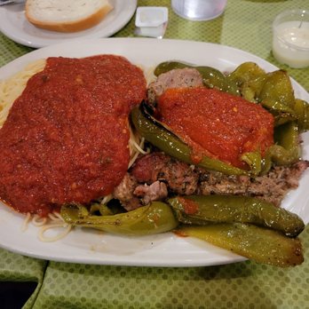 Testo's Restaurant & Pizza - Veal & peppers with angel hair pasta - Pizza Near Me - Troy, New York Testo's Restaurant & Pizza - Veal & peppers with angel hair pasta - Pizza Near Me - Troy, New York