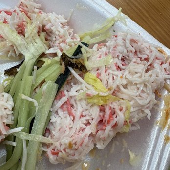 Onigiri Burgers - imitation crab overload - Japanese Near Me - Sacramento, California Onigiri Burgers - imitation crab overload - Japanese Near Me - Sacramento, California