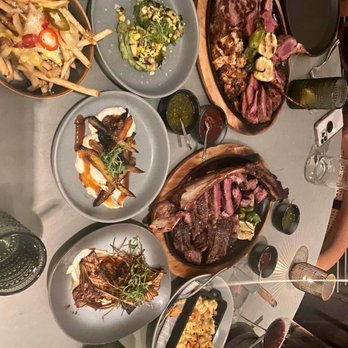 Toro Toro - Toro toro churrasco, Tomahawk, truffle fries, lobster mac and cheese, heirloom carrots, trumpet mushrooms, and grilled avocado. - Steakhouses Near Me - Houston, Texas Toro Toro - Toro toro churrasco, Tomahawk, truffle fries, lobster mac and cheese, heirloom carrots, trumpet mushrooms, and grilled avocado. - Steakhouses Near Me - Houston, Texas
