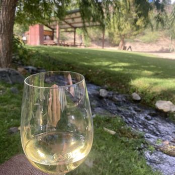 DA Ranch - White wine by their babbling creek - Wineries Near Me - Cornville, Arizona
