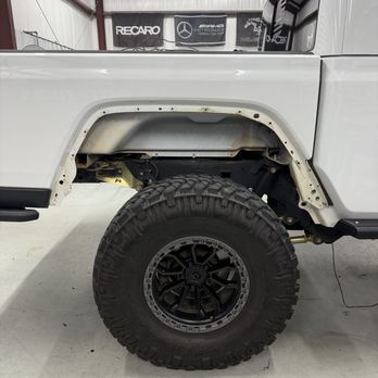 Car Culture Customs - Before Fender Liners on this Jeep! - Auto Customization Near Me - Cantonment, Florida