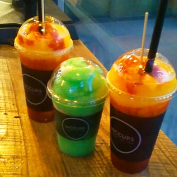 Hiccups Veo Cafe - Mango Chamoy Smoothies and Green Apple Slushie - Asian Fusion Near Me - Carson, California