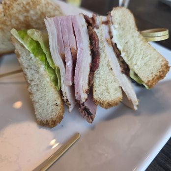 Seed & Bean Market - Club Sandwich is supposed to have spicy mayo. $16 - Breakfast & Brunch Near Me - Cape Coral, Florida Seed & Bean Market - Club Sandwich is supposed to have spicy mayo. $16 - Breakfast & Brunch Near Me - Cape Coral, Florida