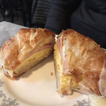 Mercat Bistro - Croissant sandwich- very good and flaky/buttery - French Near Me - Dallas, Texas