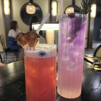Siam Thai - Night in Bangkok ( red cocktail) Midnight Blue ( clear/ purple cocktail) - Thai Near Me - Flushing, New York Siam Thai - Night in Bangkok ( red cocktail) Midnight Blue ( clear/ purple cocktail) - Thai Near Me - Flushing, New York
