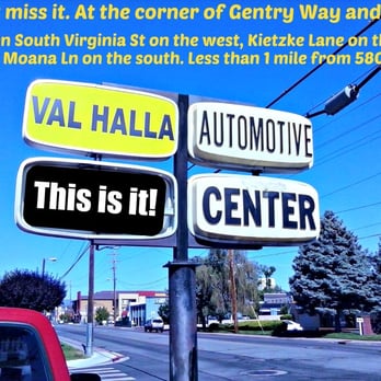 Val Halla Automotive Service - The have a non-pretentious sign because they don't charge their customers an arm and a leg for auto repairs, as so many others d - Auto Repair Near Me - Reno, Nevada Val Halla Automotive Service - The have a non-pretentious sign because they don't charge their customers an arm and a leg for auto repairs, as so many others d - Auto Repair Near Me - Reno, Nevada