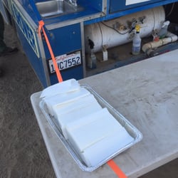 MKU - Pan of paper towels, a house specialty.