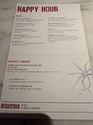 Menu photo 7 Boqueria Fulton Market Chicago, IL